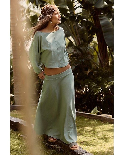 free-est Green Cilla Skirt Set By
