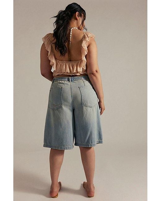 Free People Multicolor Crvy Back To Basics Shorts By