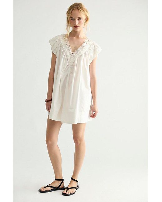 Free People White Sundazed Mini Dress