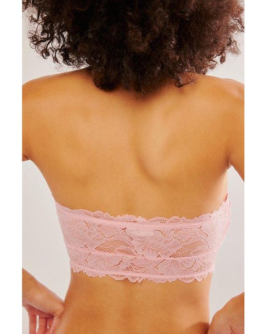 Free People Pink Everyday Lace Bandeau