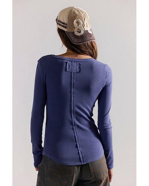 Free People Blue Jamie Henley