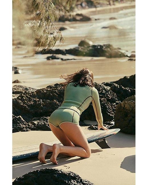 Abysse Green Rell Uv Protection Rash Guard