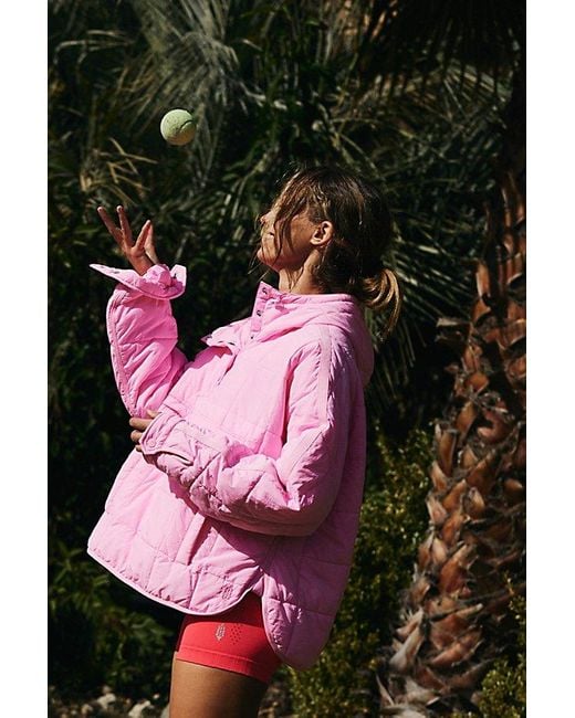 Fp Movement Pink Pippa Packable Pullover Puffer