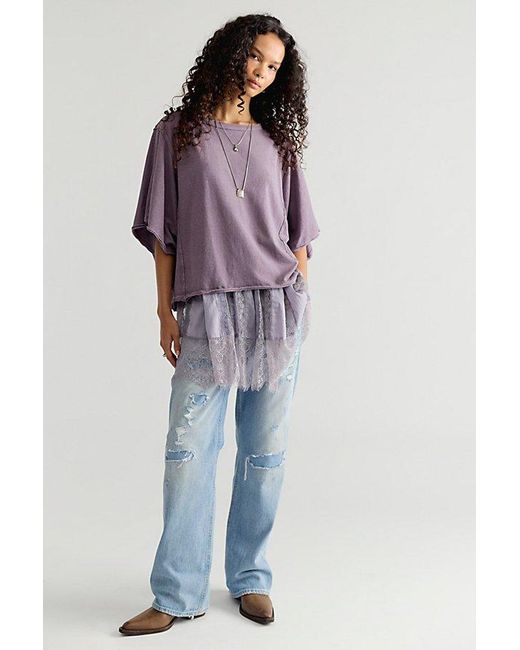 Free People Purple Next Level Tee