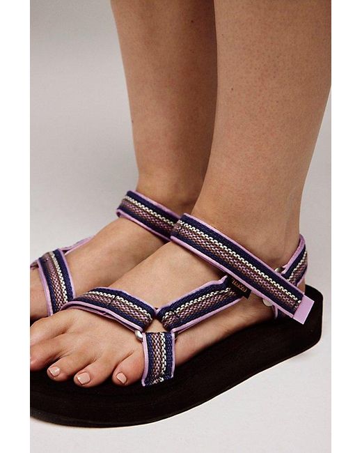 Teva Black Midform Universal Woven Sandals