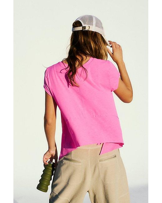 Fp Movement Pink Tempo Short-Sleeve Tee