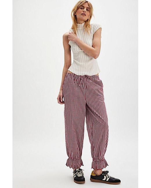 Damson Madder Red Pansy Pantaloon Pants