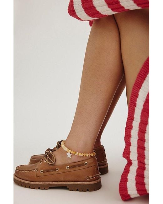 Sperry Top-Sider Red 2-Eye Lug Sole Boat Shoes