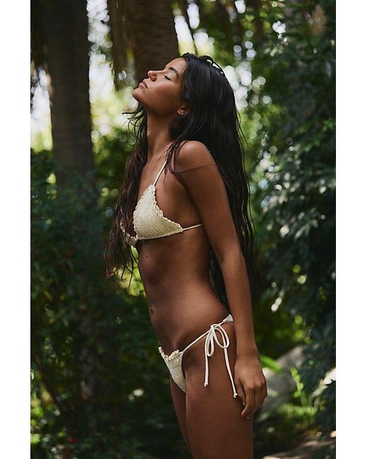 Free People Green Stone Fox Swim Bree Bikini Bottoms