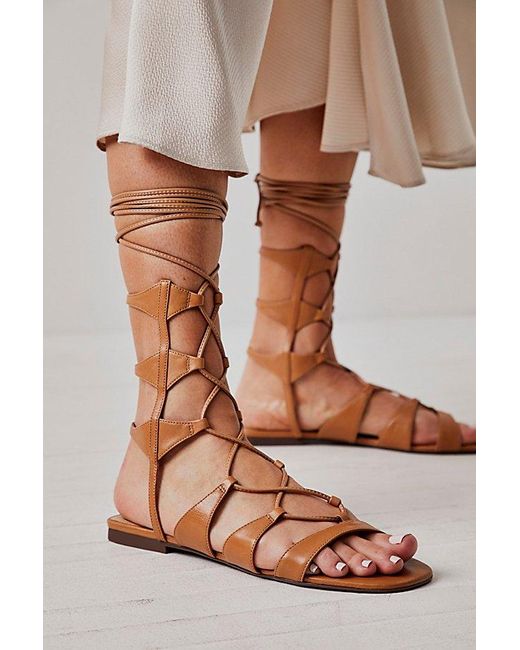 Free People Brown Cassia Gladiator Sandals