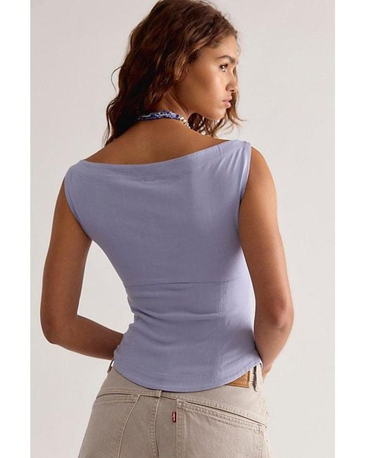Free People Purple Harper Top