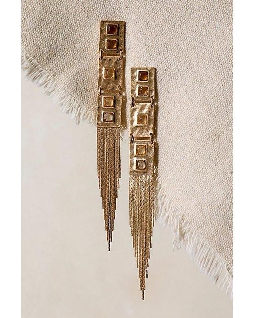 Free People Brown Nikkie Dangle Earrings