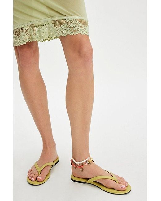 Jeffrey Campbell White Byron Bay Thong Sandals By