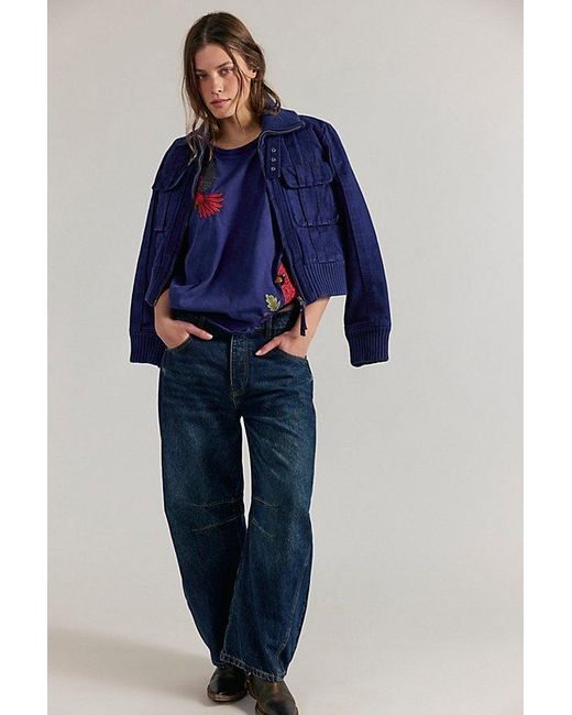 Denim and Bone Blue Hummingbird Tee