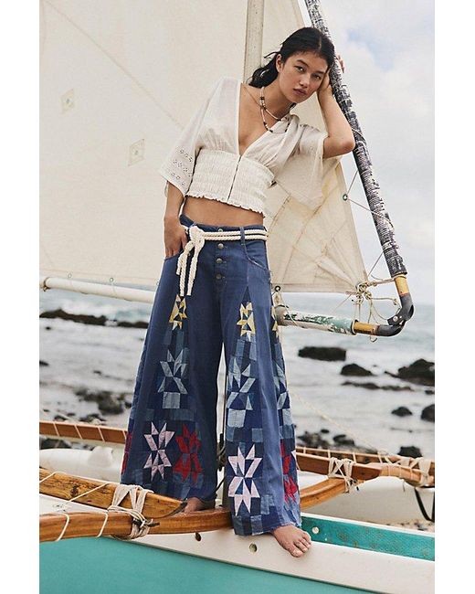 Free People White Ester Blouse