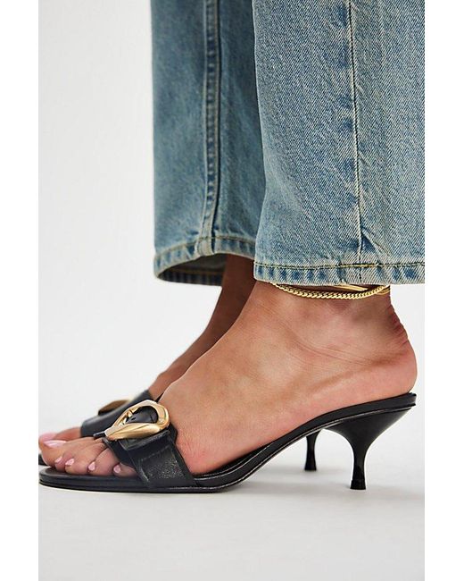 SCHUTZ SHOES Blue Kaylor Kitten Heels By