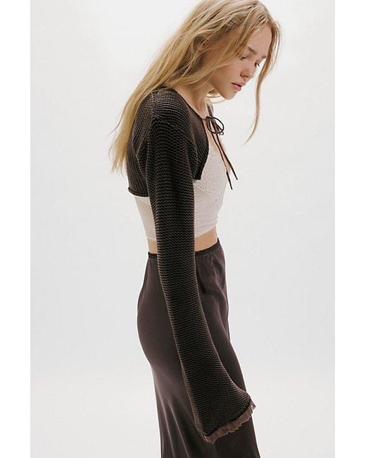 Free People Multicolor Dafne Knit Bolero Top