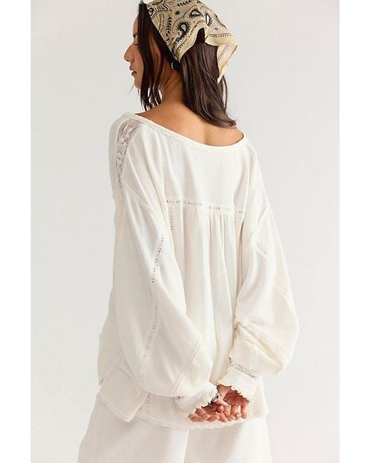 Free People Natural Mirabelle Blouse