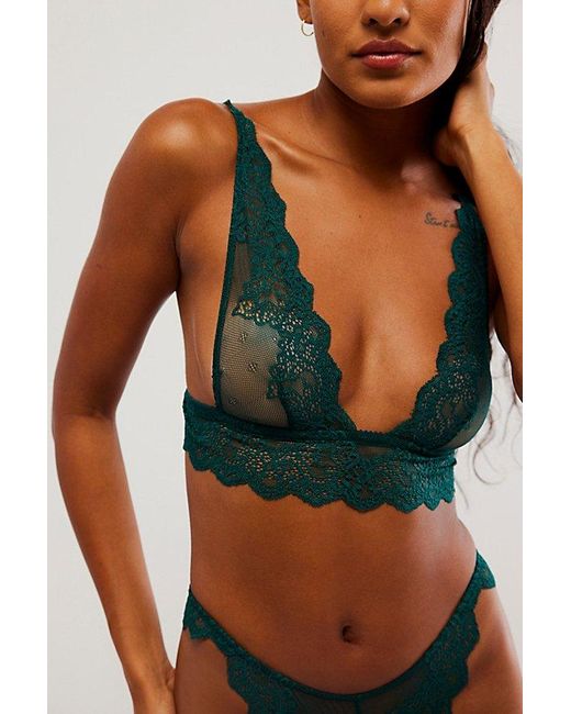 Only Hearts Green So Fine Lace Fairy Bra