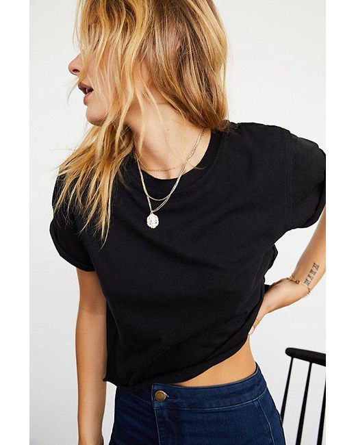 Free People Black We The Free The Perfect Tee