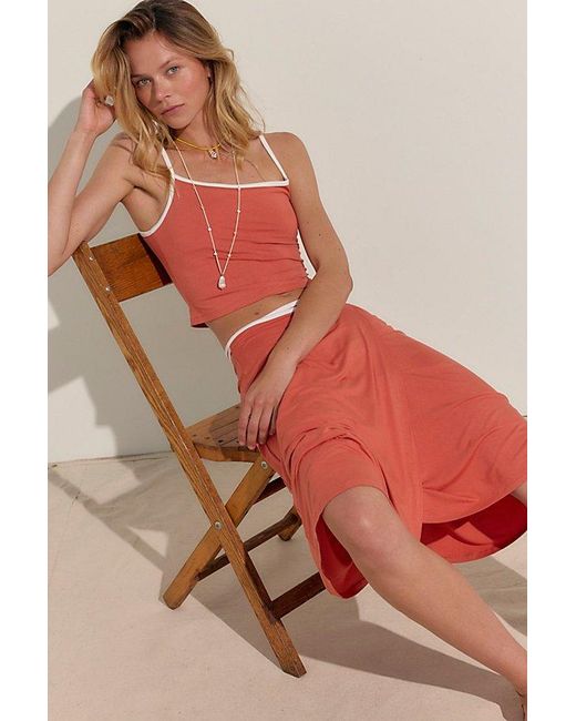 free-est Red Opal Skirt Set By