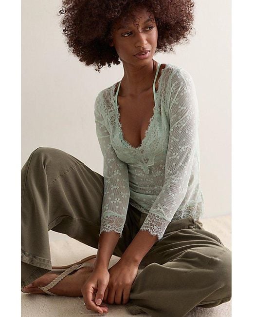 Intimately By Free People Multicolor Lace Me Twice Layering Top By