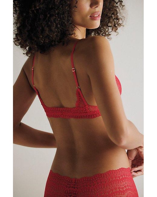 Intimately By Free People Multicolor This Or That Lace Triangle Bralette By