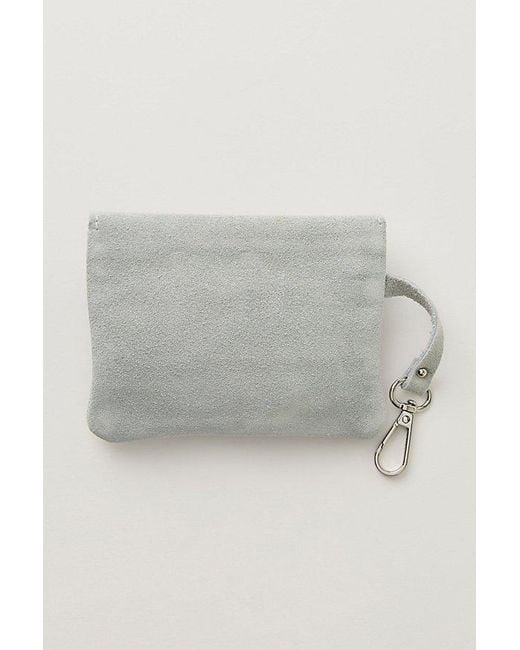 Free People Gray Lyra Suede Wallet