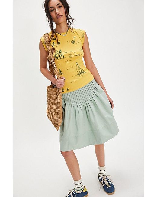 Ragabond Yellow Nautical Doodle Tee By