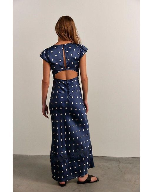 Free People Butterfly Babe Maxi Dress in Blue | Lyst