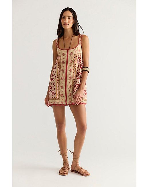 Free People Multicolor Fleur Mini Shift Dress