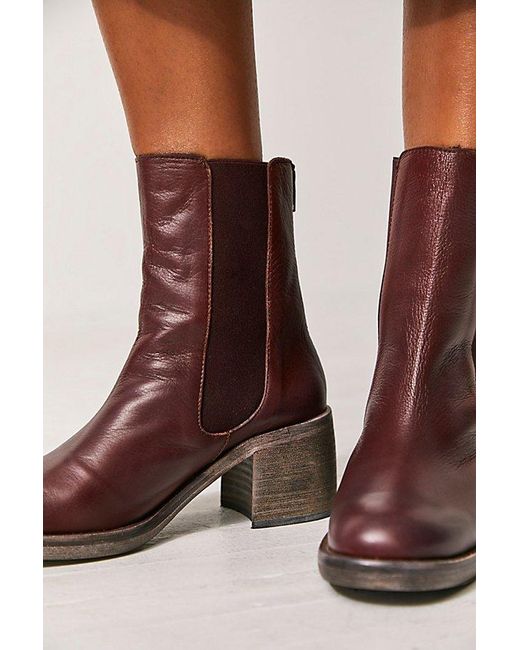 Free People Brown Essential Chelsea Boots