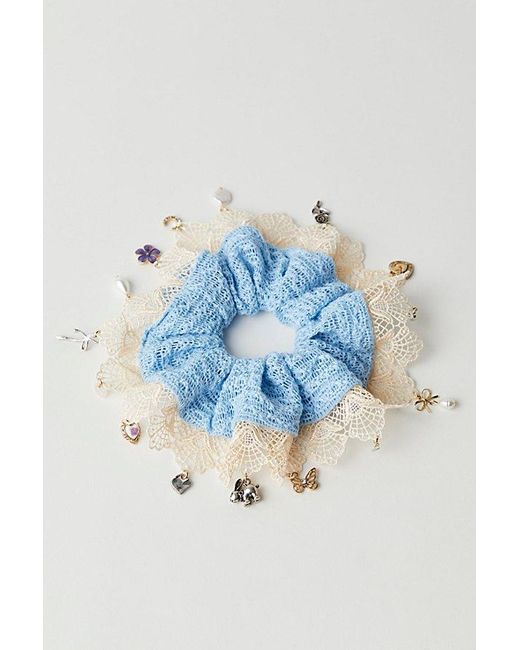 Free People Pink Esmerelda Pony Locket Scrunchie