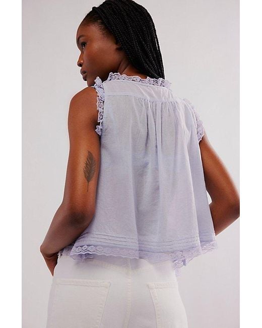 Free People Purple Forevermore Tank Top