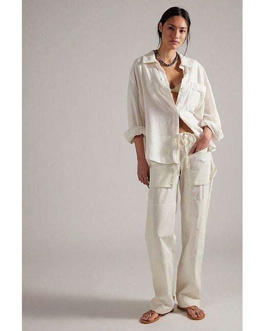 Free People Multicolor Mission Hills Low-Rise Pants