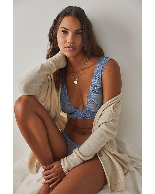 Only Hearts Brown So Fine Lace Tank Bralette