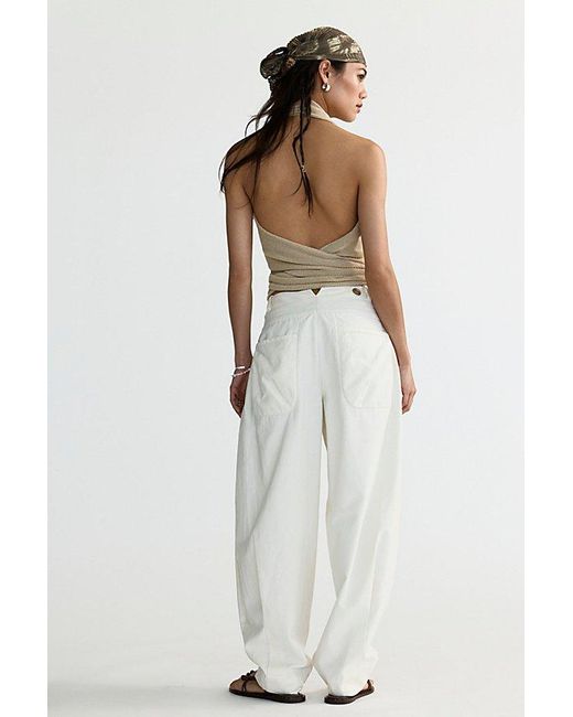 Free People Natural Sky High Lantern Pants