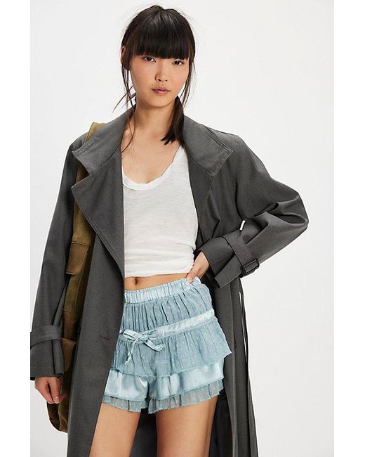 Free People Multicolor Camille Ruffle Shorts