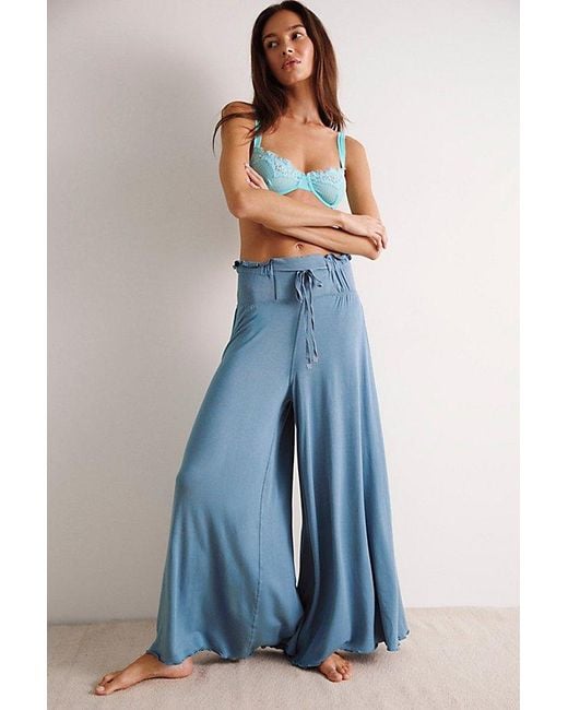 Intimately By Free People Blue Dream State Lounge Trousers By