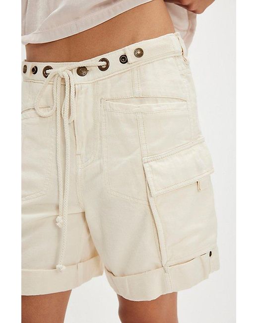 Free People Natural Frankie Washed Shorts