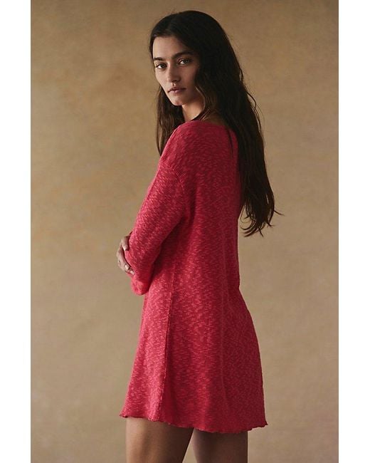 free-est Red Selena Tunic By