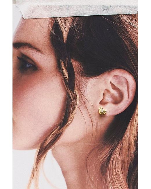 Local Eclectic Metallic Heart Flatback Earrings