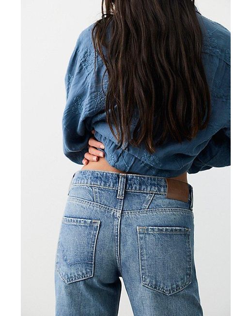 Free People Blue Luna Mid-Rise Straight Jeans