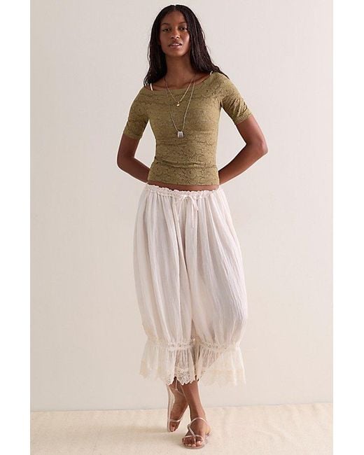 Intimately By Free People Brown Smooth Talking Off-The-Shoulder Top By