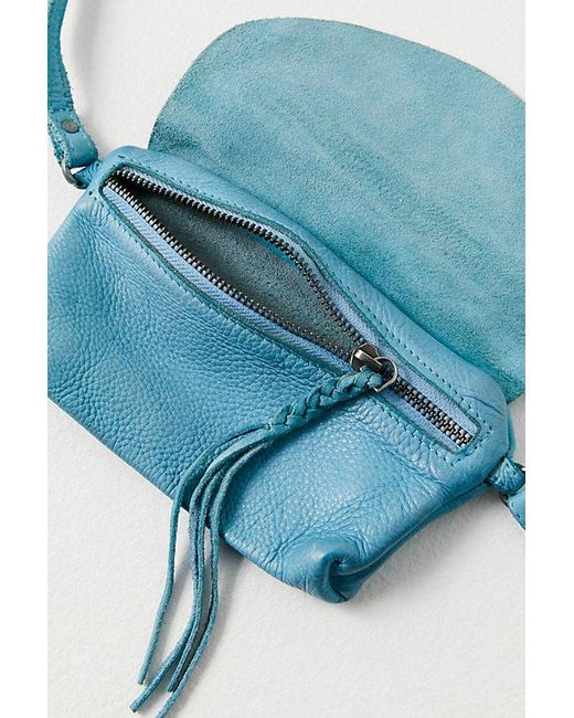 Free People Blue Rider Crossbody Bag At Free People In Lagoon