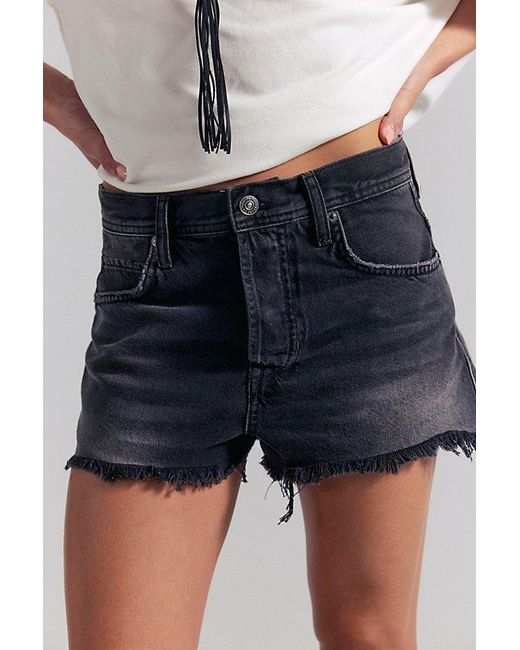 Free People Gray Double Take Shorts