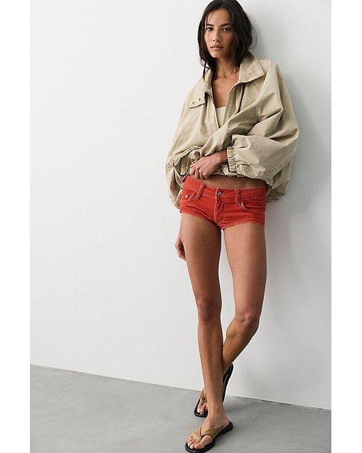 Free People Multicolor Midas Cord Micro Shorts
