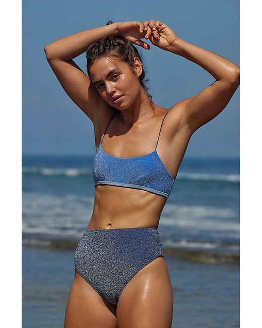 It's Now Cool Blue The Waisted Bikini Bottoms