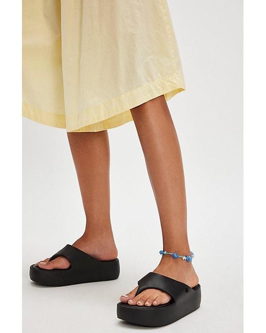 Melissa Yellow Free Platform Thong Sandals