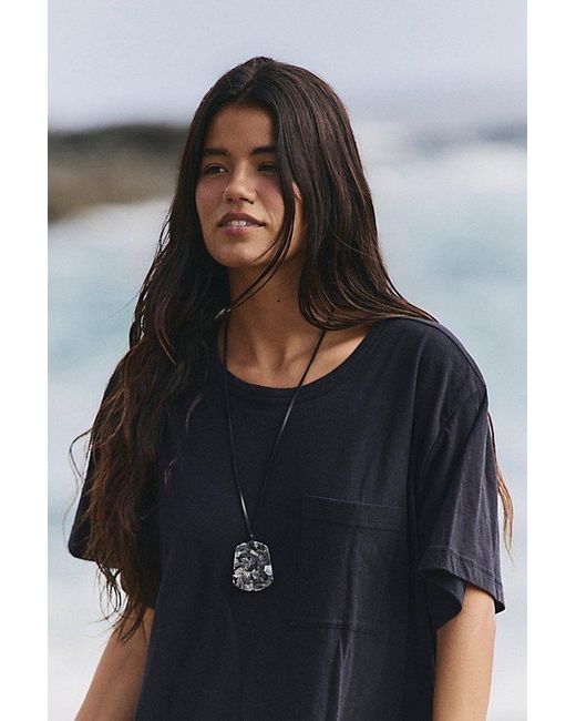 free-est Black Shorebound Cotton-Jersey Mini Dress By